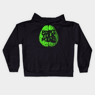 Invert your mind green Kids Hoodie